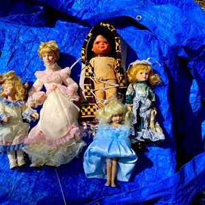 Dolls Ceramic Lot of 5
